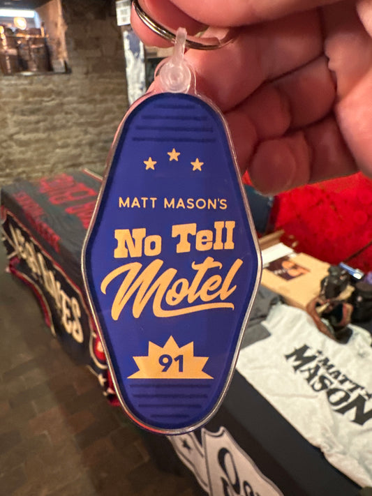 No Tell Motel Keychain
